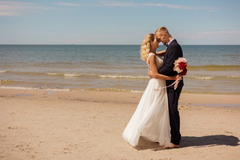 Sesja ślubna na plaży