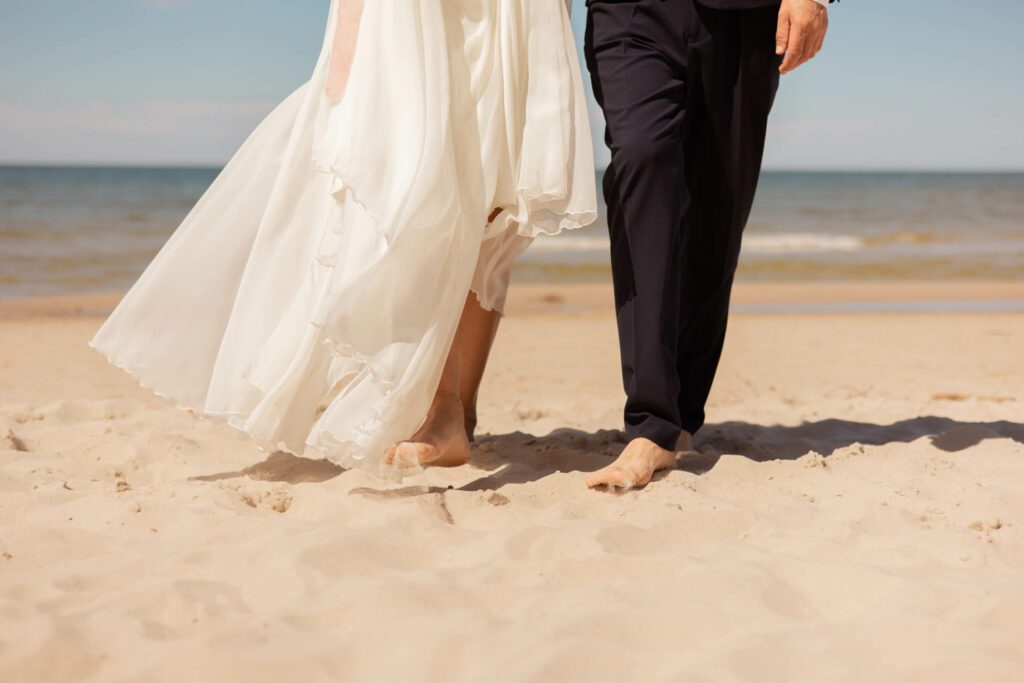 Sesja ślubna na plaży