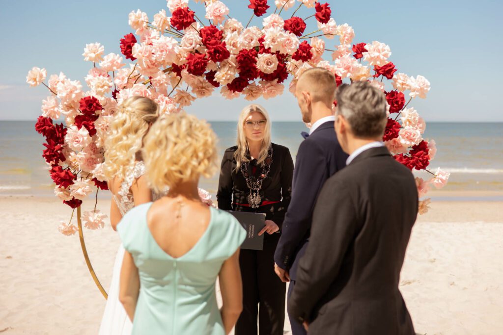 Ceremonia ślubna na plaży