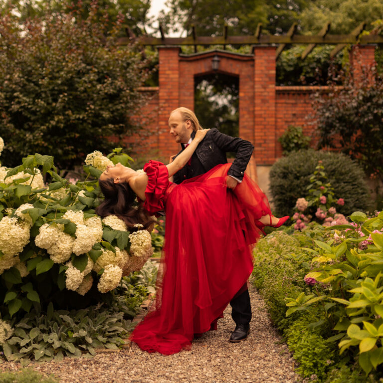 sesja pary ślubnej w zamku