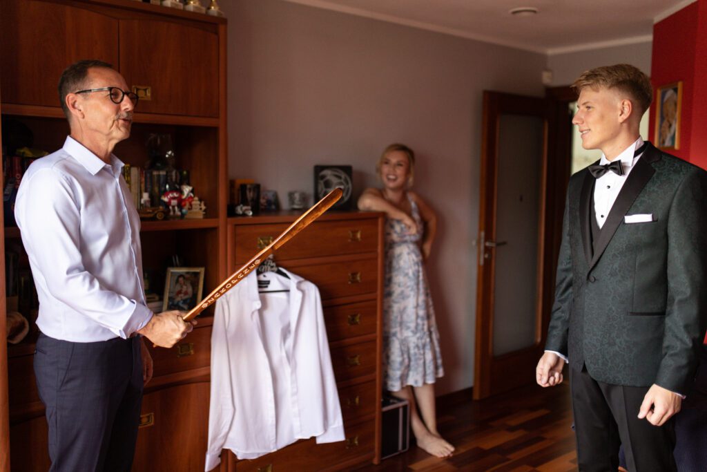 Przygotowania pana młodego