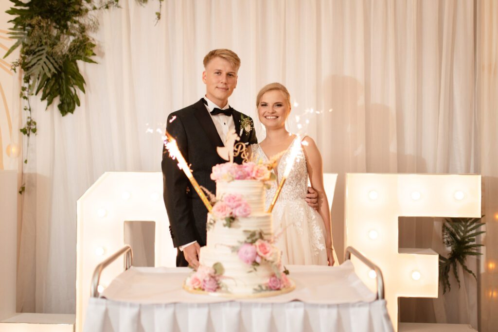 Wesele i tort ślubny