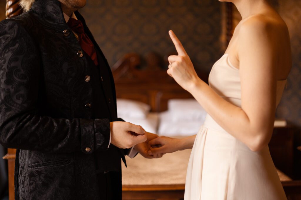 Przygotowania do ślubu na Zamku w Rzucewie