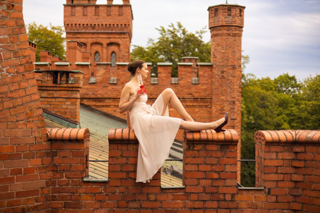 Przygotowania panny młodej do ślubu na Zamku w Rzucewie