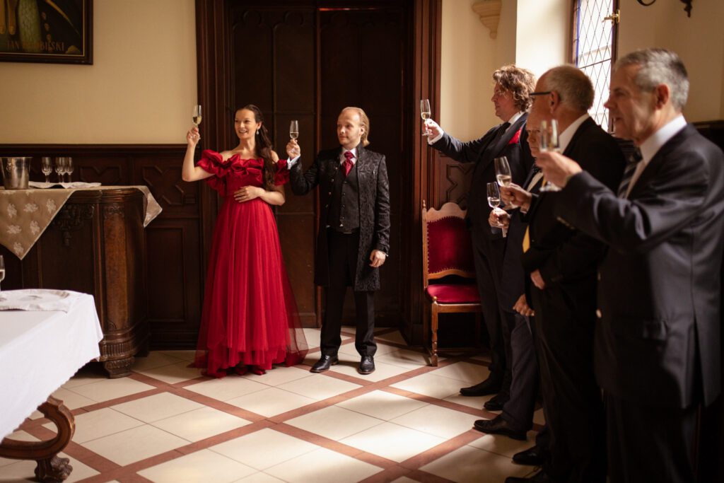 Ślub na Zamku w Rzucewie