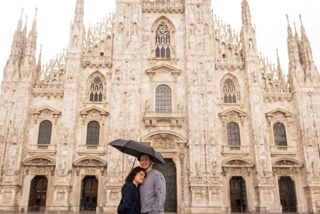 Milan couple photo shoot